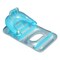 Swim Central 66" Inflatable Light Blue and Clear Classic Swimming Pool Lounge Chair